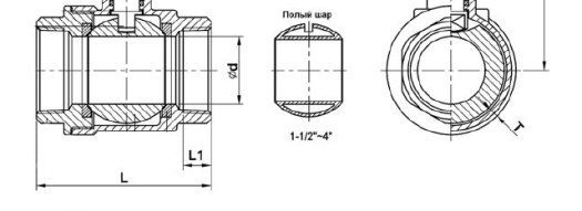 Кран шаровой из нержавеющей стали с внутренней резьбой 1'' - Tecofi