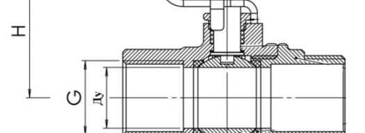 Кран шаровой из латуни с наружной и внутренней резьбой 1/2'' - Tecofi