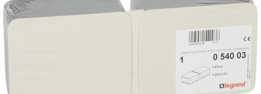 Монтажная коробка - 8 модулей - металл