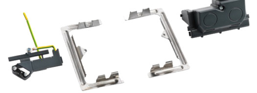 Установочный набор для выдвижного розеточного блока - 4 модуля