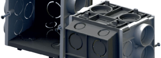 Коробка для скрытого монтажа - глубина 65 мм - JSL Electro