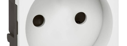 Розетка 2P - 2 модуля - Arteor - White