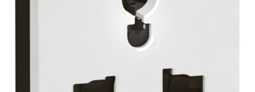 Мультистандартная розетка 2P+E - 2 модуля - Arteor - White