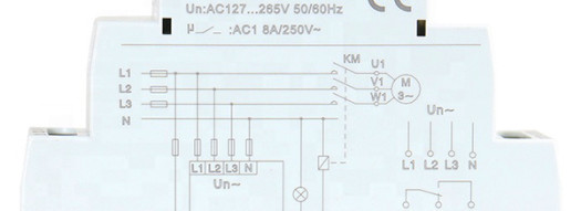 Реле контроля фаз с LCD экраном 8A - GEYA