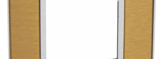 Рамка 2 модуля - Arteor - Gold Brass