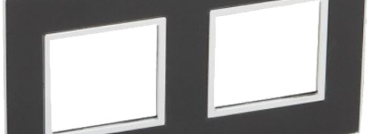 Рамка 2x2 модуля - Arteor - Mirror Black