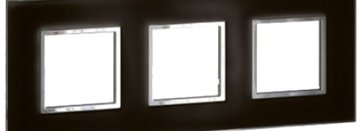 Рамка 3x2 модуля - Arteor - Mirror Black