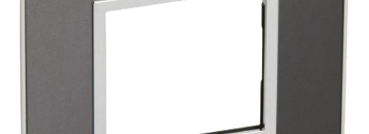 Рамка 2 модуля - Arteor - Brushed Metal Black