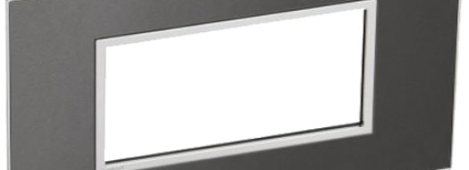 Рамка 4 модуля - Arteor - Brushed Metal Black