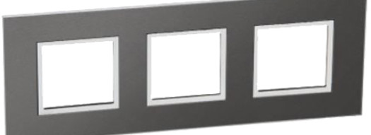 Рамка 3x2 модуля - Arteor - Brushed Metal Black