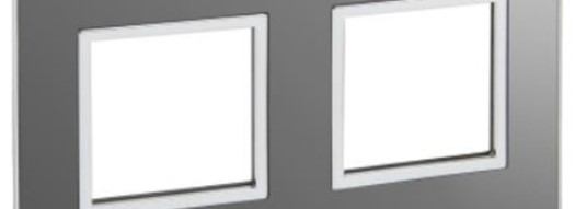 Рамка 2x2 модуля - Arteor - Reflective Stainless Steel