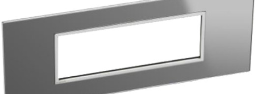 Рамка 6 модулей - Arteor - Reflective Stainless Steel