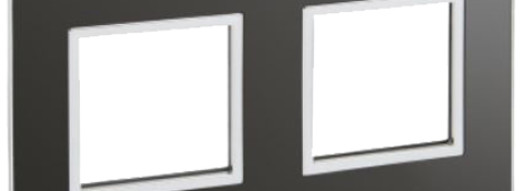 Рамка 2x2 модуля - Arteor - Reflective Black