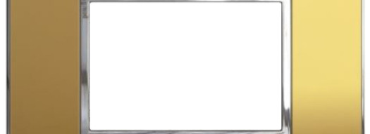 Рамка 3 модуля - Arteor - Reflective Gold