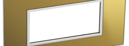 Рамка 4 модуля - Arteor - Reflective Gold