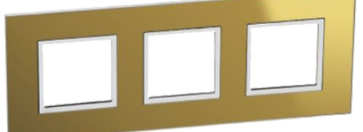 Рамка 3x2 модуля - Arteor - Reflective Gold