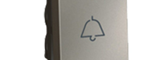 Кнопка с индикатором и с символом ''звонок'' - 1 модуль - Arteor - Magnesium