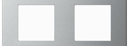 Рамка 2x2 модуля - Arteor - Pearl Aluminium