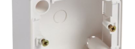 Коробка для накладного монтажа - Cariva - белый