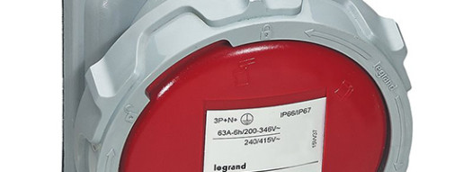 Встраиваемая розетка 3K+З 63А 380В IP67 - P17 Tempra Pro