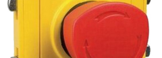 Кнопка экстренного отключения с фиксацией - Plexo IP55 - желтый/красный