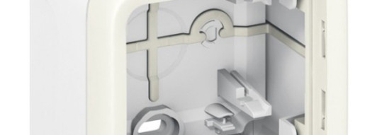 Коробка 1 пост - Plexo IP55 - белый