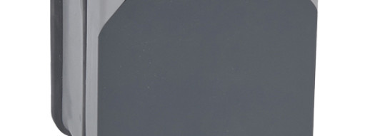 Розетка 3К+З с крышкой и шторками 20A - Plexo IP66 - серый