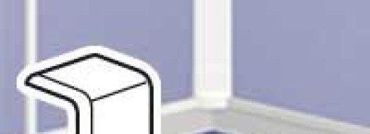 Накладка на стык - для мини-плинтусов DLPlus 20x12.5, 32x12.5