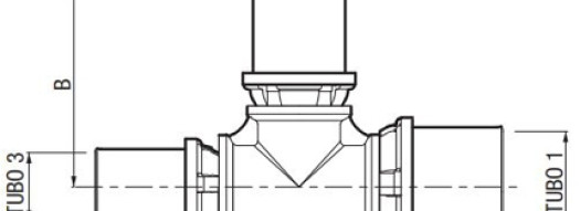 Пресс-тройник 20x16x16 - F.I.V. - никелированный