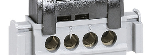 Клеммная колодка IP2X 47 мм - фаза - черный