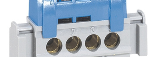Клеммная колодка IP2X 47мм - нейтраль - синий