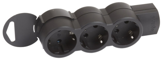 Многорозеточный блок ''Стандарт'' 3 x 2К+3 - без кабеля - черный