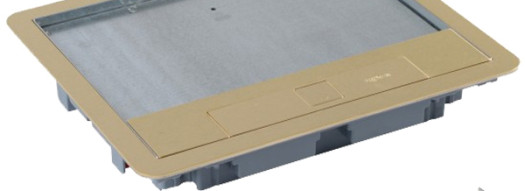 Крышка для напольной коробки - 12/18 модулей - латунь