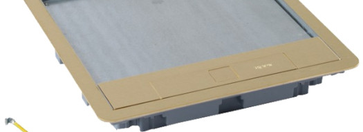 Крышка для напольной коробки - 16/24 модулей - латунь