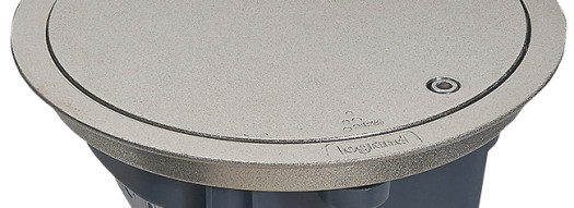 Напольная коробка круглая IP 66 - 4 модуля - нержавеющая сталь