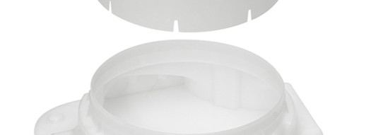 Круглая монтажная коробка - 65 мм - пластик