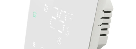 Термостат для фанкойла с сенсорным экраном - белый