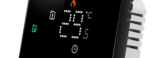 Терморегулятор для теплого пола 16A/3A - черный