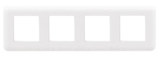 Рамка 4x2 модуля - Mosaic - белый