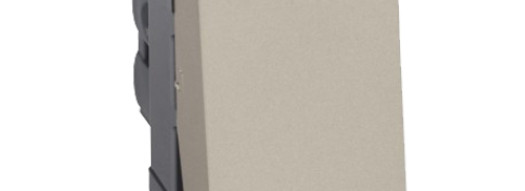 Выключатель одноклавишный 6AX - 1 модуль - Arteor - Champagne