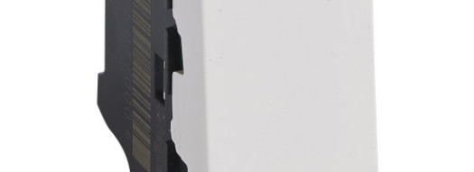 Выключатель одноклавишный - 1 модуль - Mosaic - белый