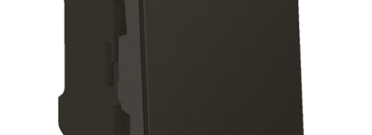 Переключатель на 2 направления 10A - 1 модуль - Mosaic - матовый черный