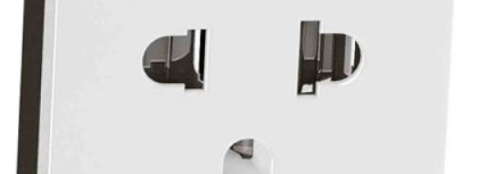 Розетка EURO-US 2P+E - 2 модуля - Arteor - White