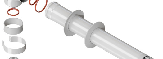 Коаксиальный дымоход 60/100 мм - длина 900 мм - Krats