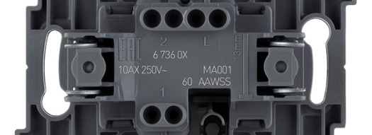 Выключатель одноклавишный - Inspiria - алюминий