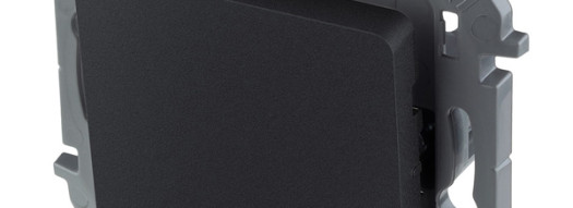 Выключатель одноклавишный - Inspiria - антрацит