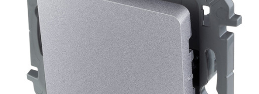 Переключатель одноклавишный - Inspiria - алюминий