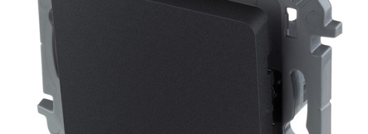 Переключатель одноклавишный - Inspiria - антрацит