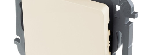 Переключатель одноклавишный с подсветкой/индикацией - Inspiria - слоновая кость