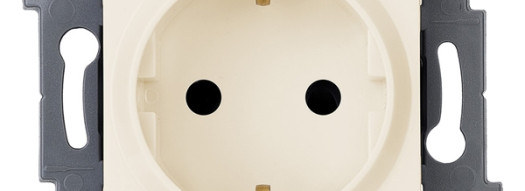 Розетка 2К+З - Inspiria - слоновая кость